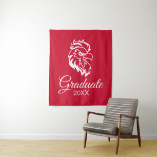 Jacksonville State University Gamecocks Red gameco Tapestry