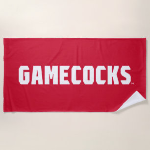 Jacksonville State University Gamecocks Red Logo Beach Towel