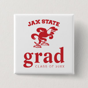 Jacksonville State University Graduation 15 Cm Square Badge