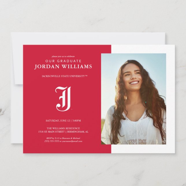 Jacksonville State University Graduation Announcement (Front)