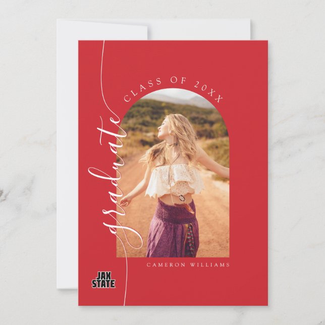 Jacksonville State University Graduation Announcement (Front)