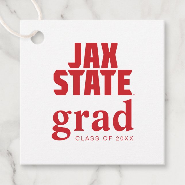 Jacksonville State University Graduation Favour Tags (Front)