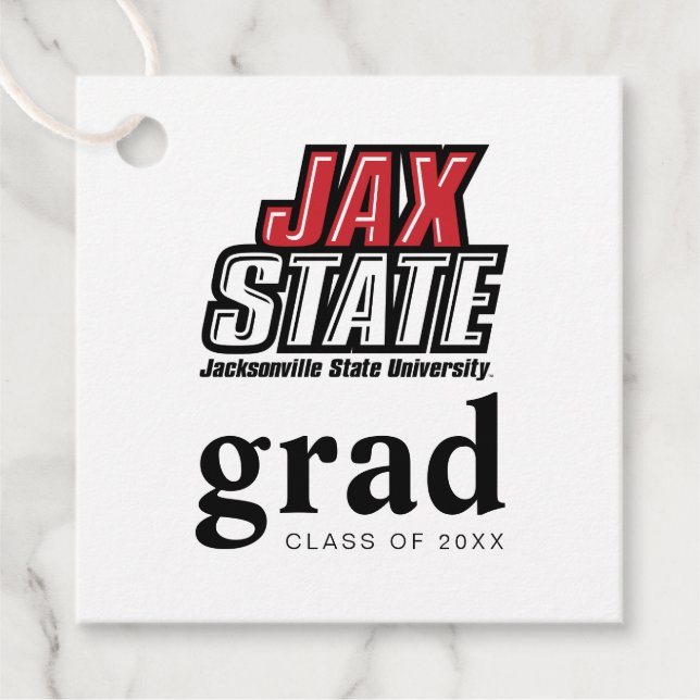 Jacksonville State University Graduation Favour Tags (Front)
