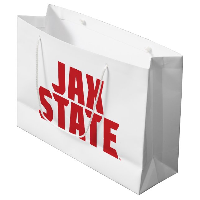 Jacksonville State University Graduation Large Gift Bag (Front Angled)
