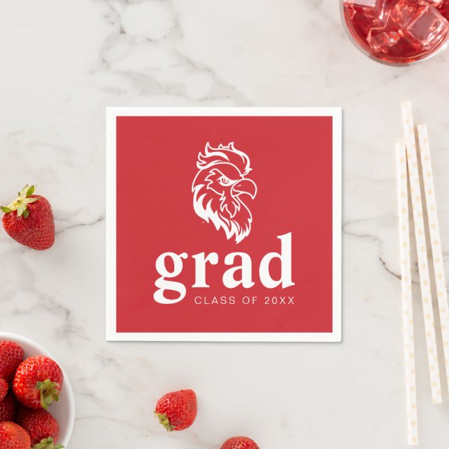 Jacksonville State University Graduation Napkin (Insitu)