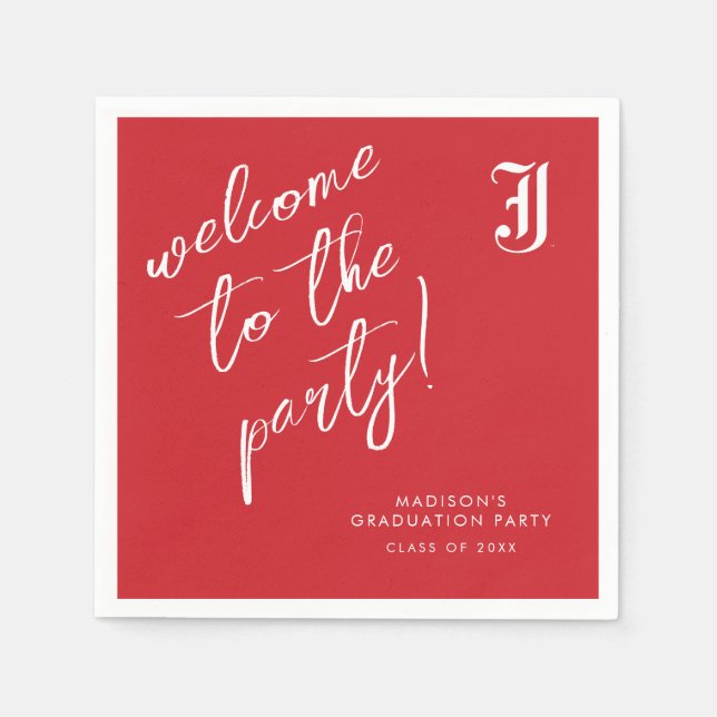 Jacksonville State University Graduation Napkin (Front)