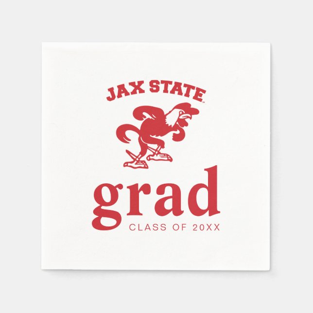 Jacksonville State University Graduation Napkin (Front)
