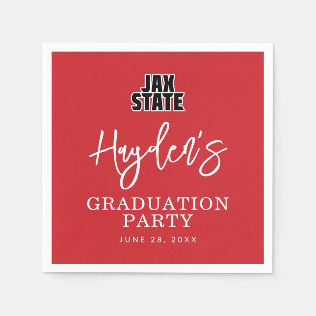 Jacksonville State University Graduation Napkin (Front)
