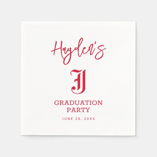Jacksonville State University Graduation Napkin (Front)