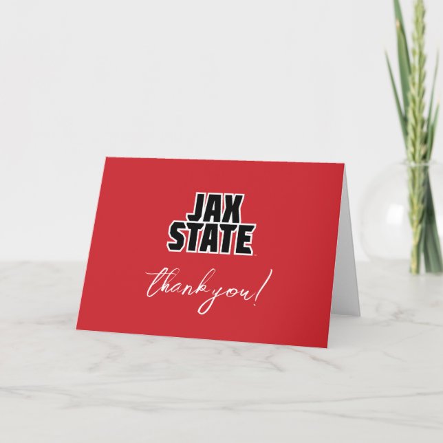 Jacksonville State University Graduation Thank You Card (Front)