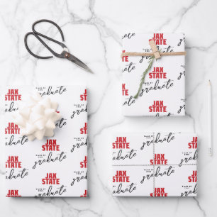 Jacksonville State University Graduation Wrapping Paper Sheet