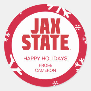 Jacksonville State University Holiday Classic Round Sticker