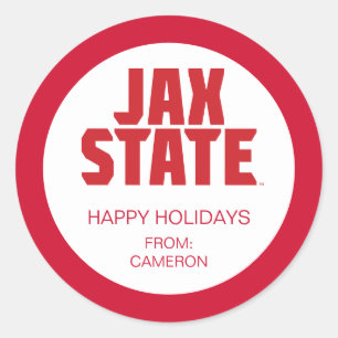 Jacksonville State University Holiday Classic Round Sticker