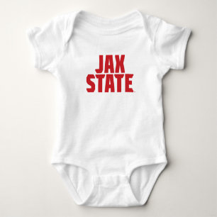 Jacksonville State University JAX STATE Bold Red Baby Bodysuit