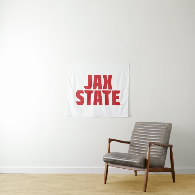 Jacksonville State University JAX STATE Bold Red Tapestry (In Situ (Horizontal))