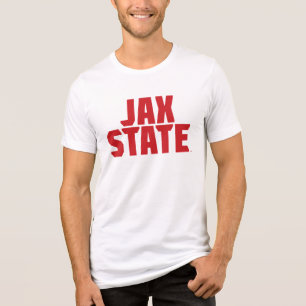 Jacksonville State University JAX STATE Bold Red Tri-Blend Shirt