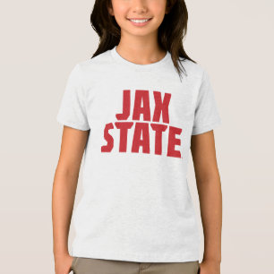 Jacksonville State University JAX STATE Bold Red Tri-Blend Shirt