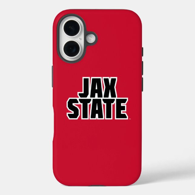 Jacksonville State University JAX STATE Bold Text Case-Mate iPhone Case (Back)