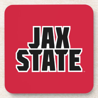 Jacksonville State University JAX STATE Bold Text Coaster
