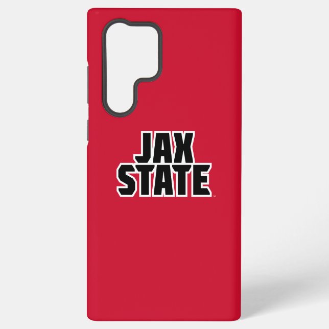 Jacksonville State University JAX STATE Bold Text Samsung Galaxy S22 Ultra Case (Back)