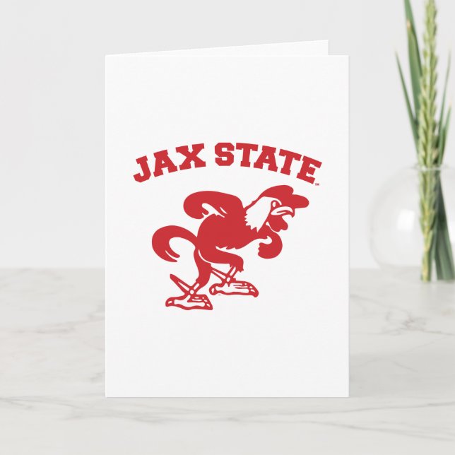 Jacksonville State University JAX State Gamecocks Card (Front)