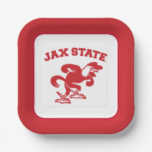 Jacksonville State University JAX State Gamecocks Paper Plate