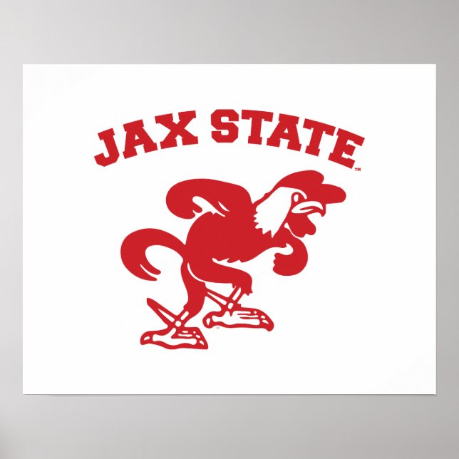 Jacksonville State University JAX State Gamecocks Poster (Front)