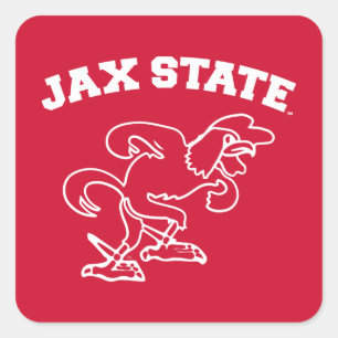 Jacksonville State University JAX State Gamecocks Square Sticker