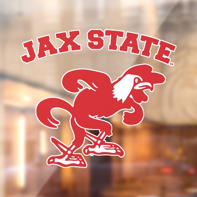 Jacksonville State University JAX State Gamecocks Window Cling (Sheet 2)