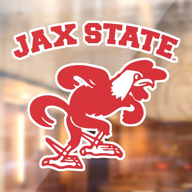 Jacksonville State University JAX State Gamecocks Window Cling (Sheet 2)