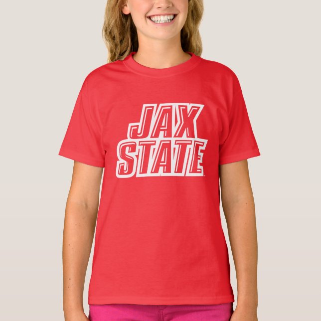 Jacksonville State University JAX STATE Logo 4 T-Shirt (Front)