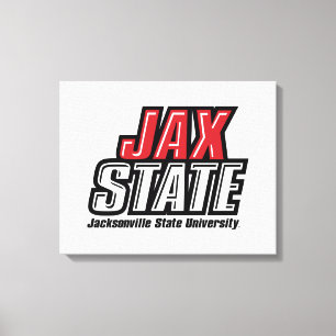 Jacksonville State University JAX STATE Logo Canvas Print