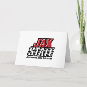 Jacksonville State University JAX STATE Logo Card
