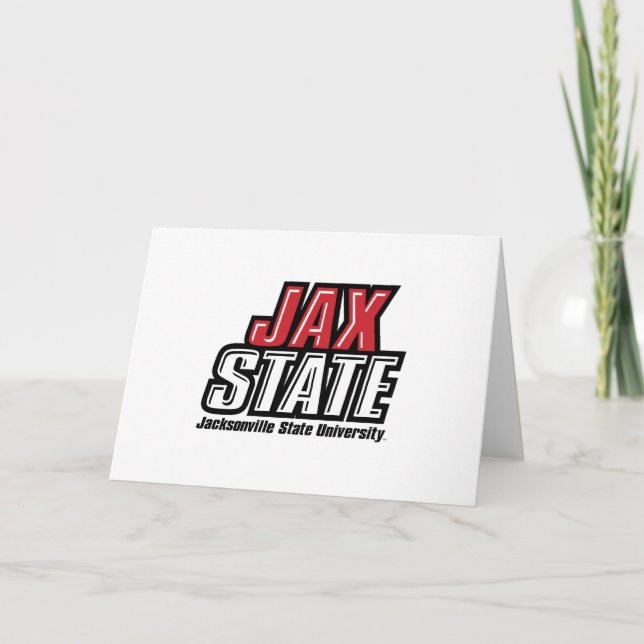 Jacksonville State University JAX STATE Logo Card (Front)