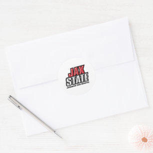 Jacksonville State University JAX STATE Logo Classic Round Sticker