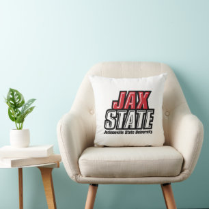 Jacksonville State University JAX STATE Logo Cushion