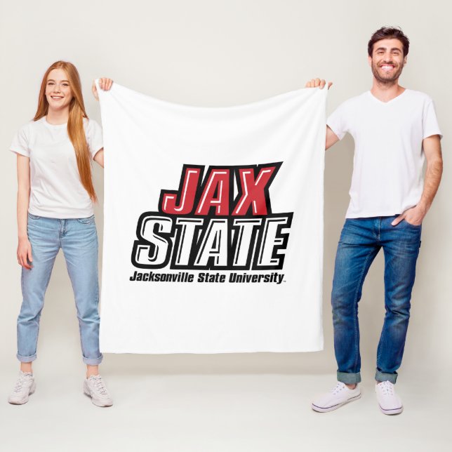 Jacksonville State University JAX STATE Logo Fleece Blanket (In Situ)