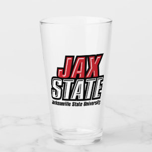 Jacksonville State University JAX STATE Logo Glass