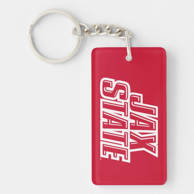 Jacksonville State University JAX STATE Logo Key Ring (Front)