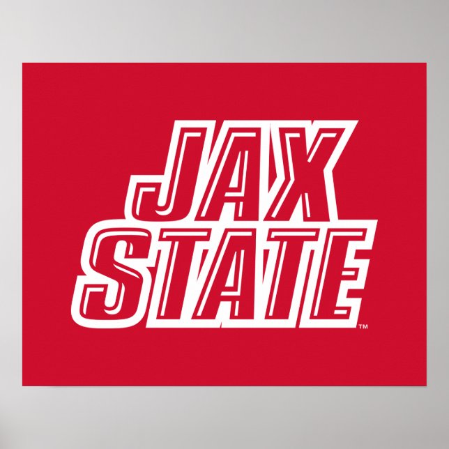 Jacksonville State University JAX STATE Logo Poster (Front)