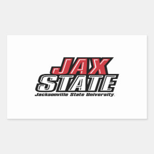 Jacksonville State University JAX STATE Logo Rectangular Sticker