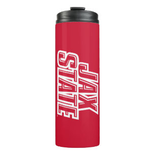 Jacksonville State University JAX STATE Logo Thermal Tumbler