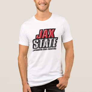 Jacksonville State University JAX STATE Logo Tri-Blend Shirt