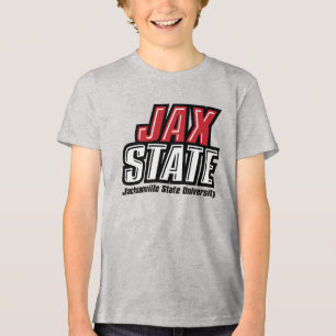 Jacksonville State University JAX STATE Logo Tri-Blend Shirt