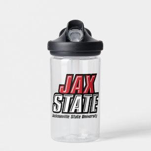 Jacksonville State University JAX STATE Logo Water Bottle