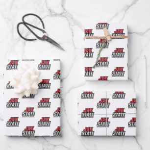 Jacksonville State University JAX STATE Logo Wrapping Paper Sheet