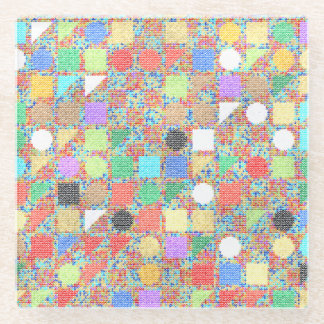 Jackuard colorful Knitting Pattern Glass Coaster
