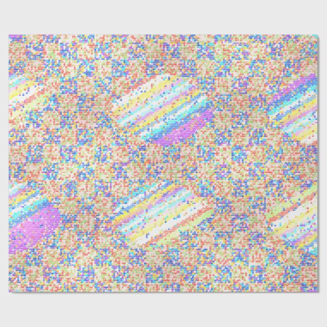Jackuard colorful Knitting Pattern  Wrapping Paper (Flat)