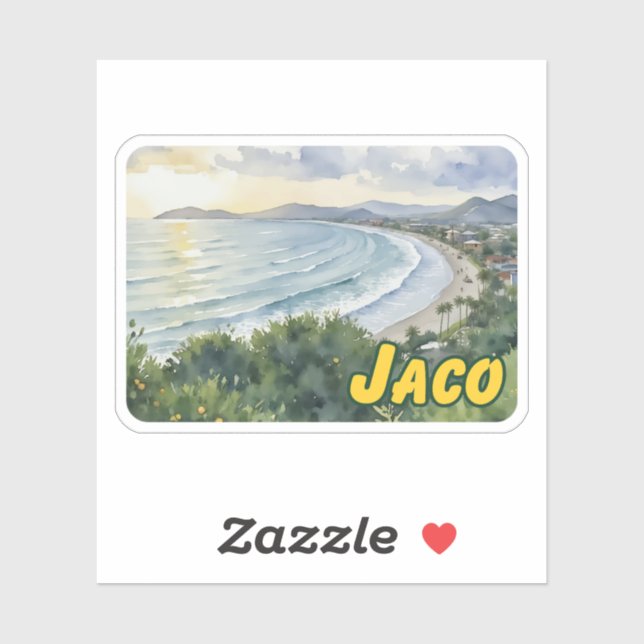 Jaco Beach Costa Rica Watercolor (Sheet)