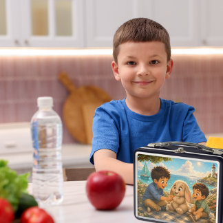 Jacob and Eli Picnic with Hope Metal Lunch Box